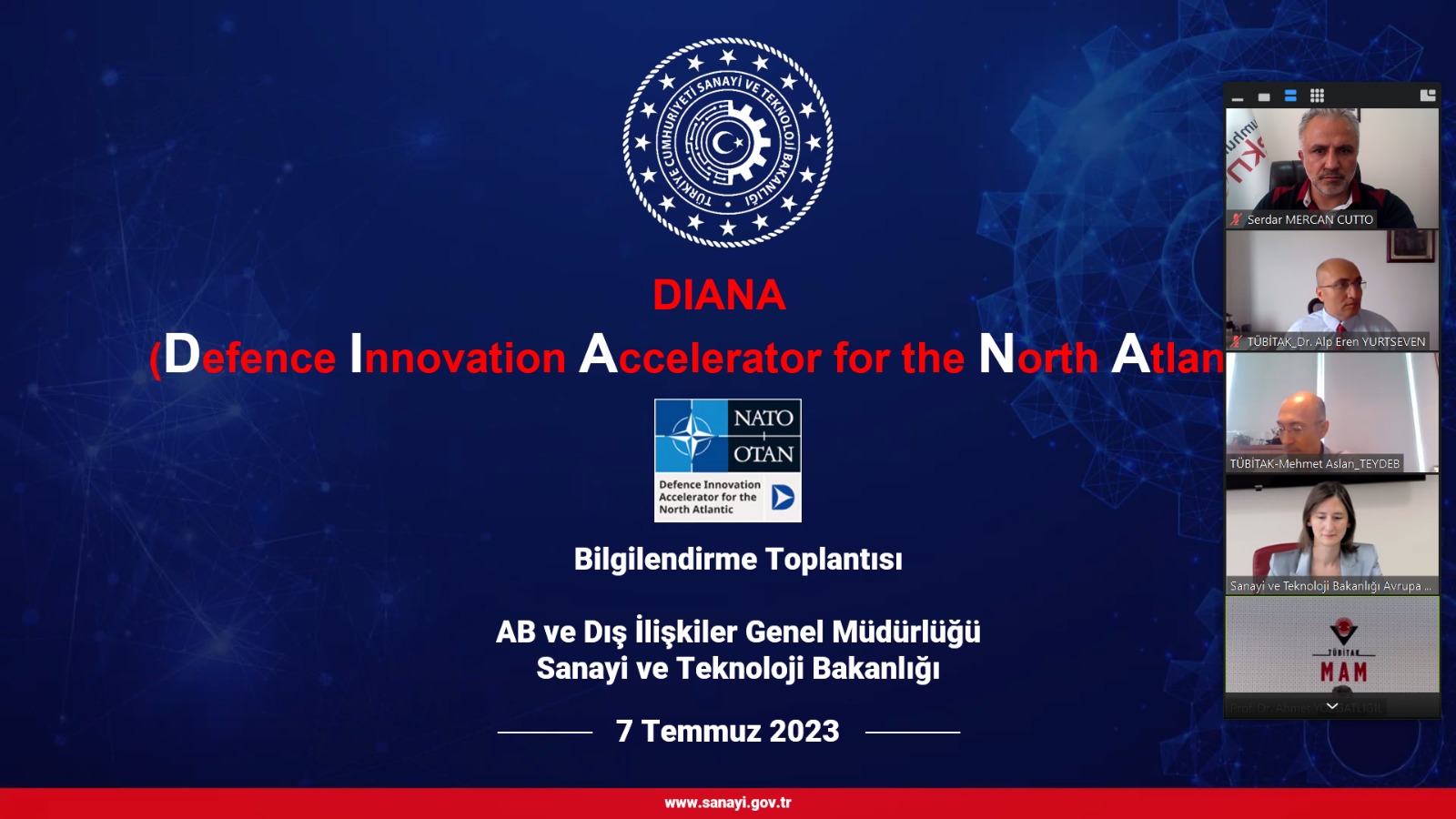  Defence Innovation Accelerator for the North Atlantic (DIANA) Programı Toplantısı
